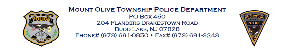 Mount Olive Township Police, NJ 