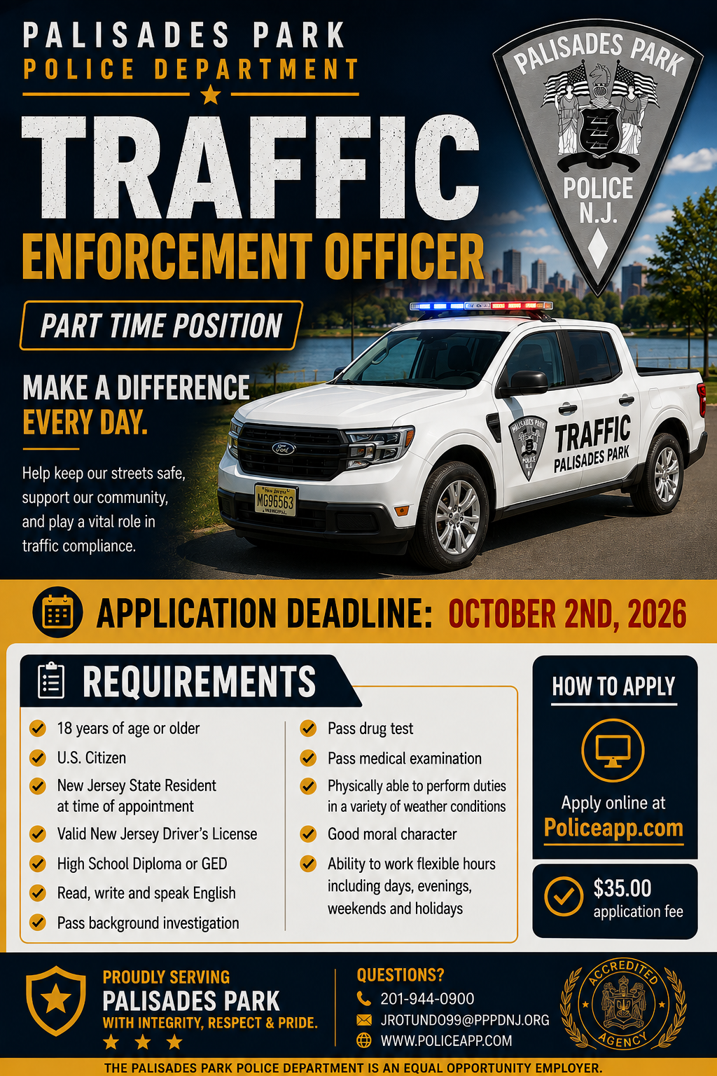 Palisades Park Police Department, NJ 