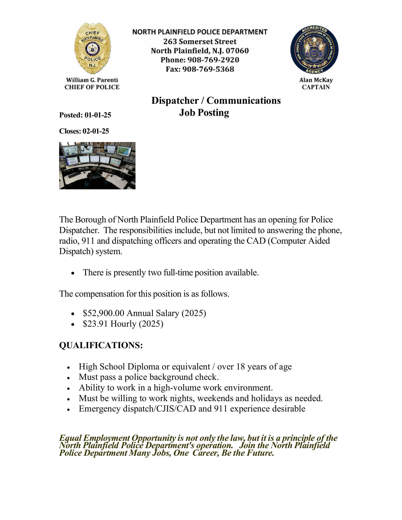 North Plainfield Police Department, NJ