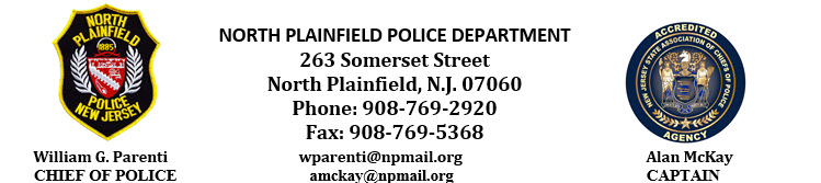 North Plainfield Police Department, NJ 
