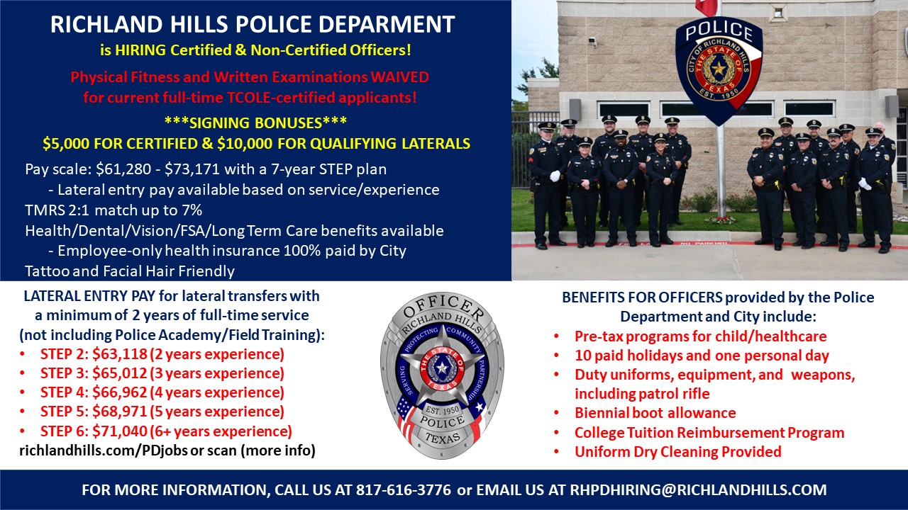Richland Hills Police Department, TX 