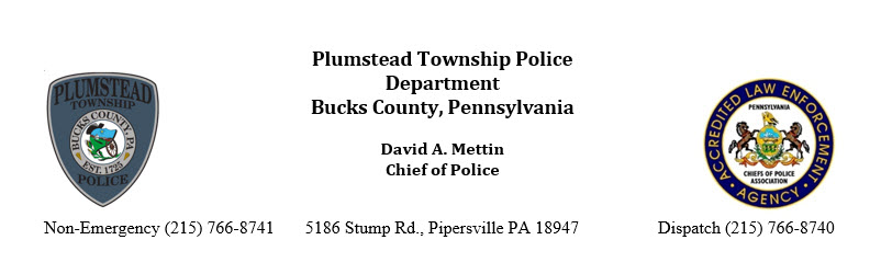 Plumstead Township Police Department, PA 