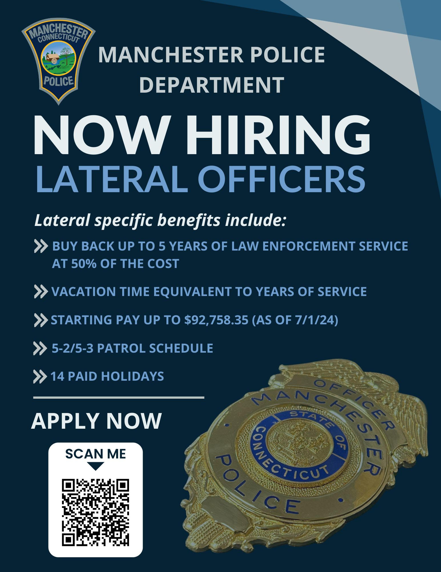 Manchester Police Department, CT 