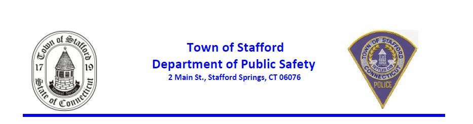 Stafford Police Department, CT 