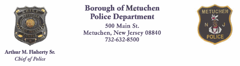 Metuchen Police Department, NJ 