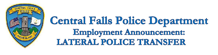 Central Falls Police Department, RI 