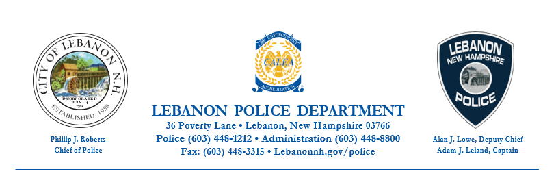 Lebanon Police Department, NH 