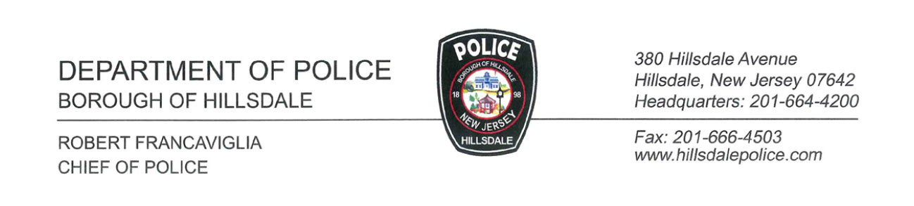 Hillsdale Police Department, NJ 